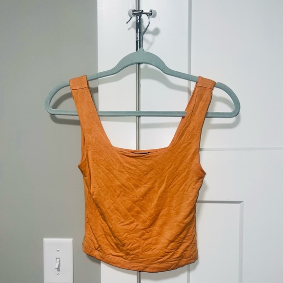 Originality Tops - Stylish Orange Tank Top for Women